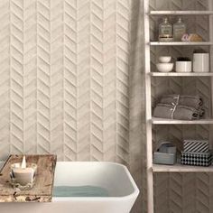 Textured tiles add depth and interest